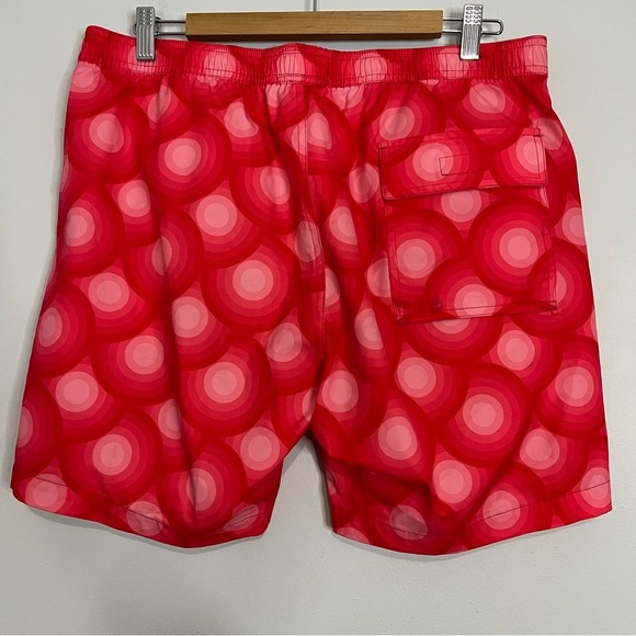 Psycho Bunny Red Spirals Classic Swim Shorts Large - Picture 11 of 11
